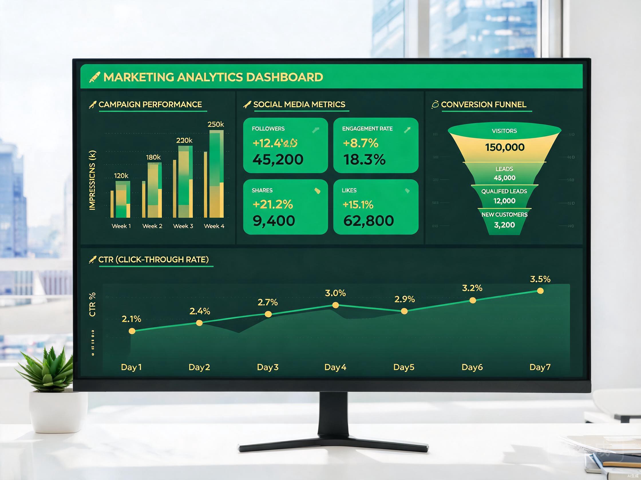 Digital marketing campaign analytics dashboard